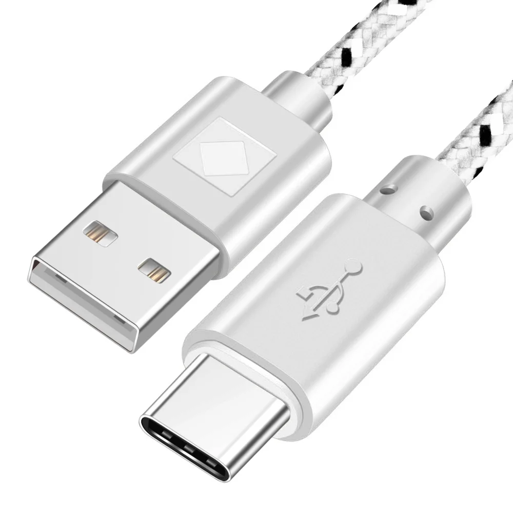White Кабель OLAF type USB C для samsung S8 S9 Plus Note 8 9 кабель передачи данных для быстрой зарядки для Xiao mi Red mi Note 7 mi 9 mi 8 9 шнур зарядного устройства - Цвет: White