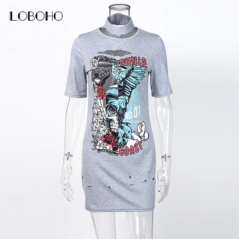 Европейский Стиль Футболка Платье Лето 2017 короткий рукав повседневные платья