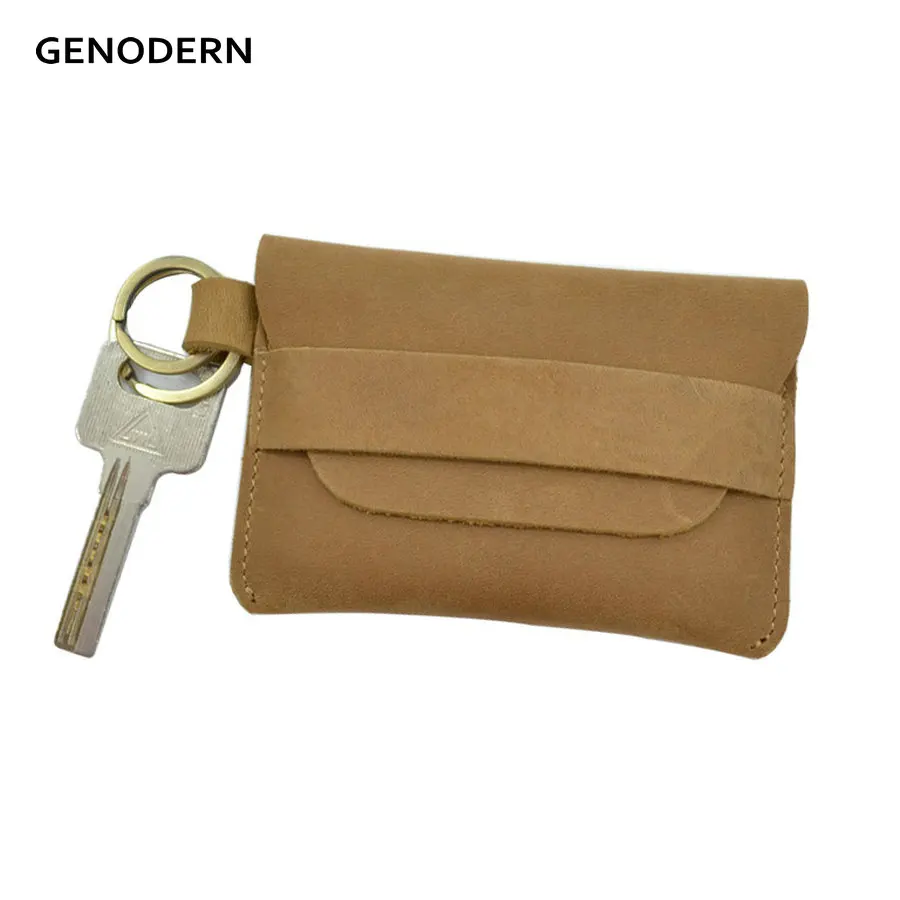 Держатель для ключей GENODERN из натуральной кожи мужской держатель кредитных карт с