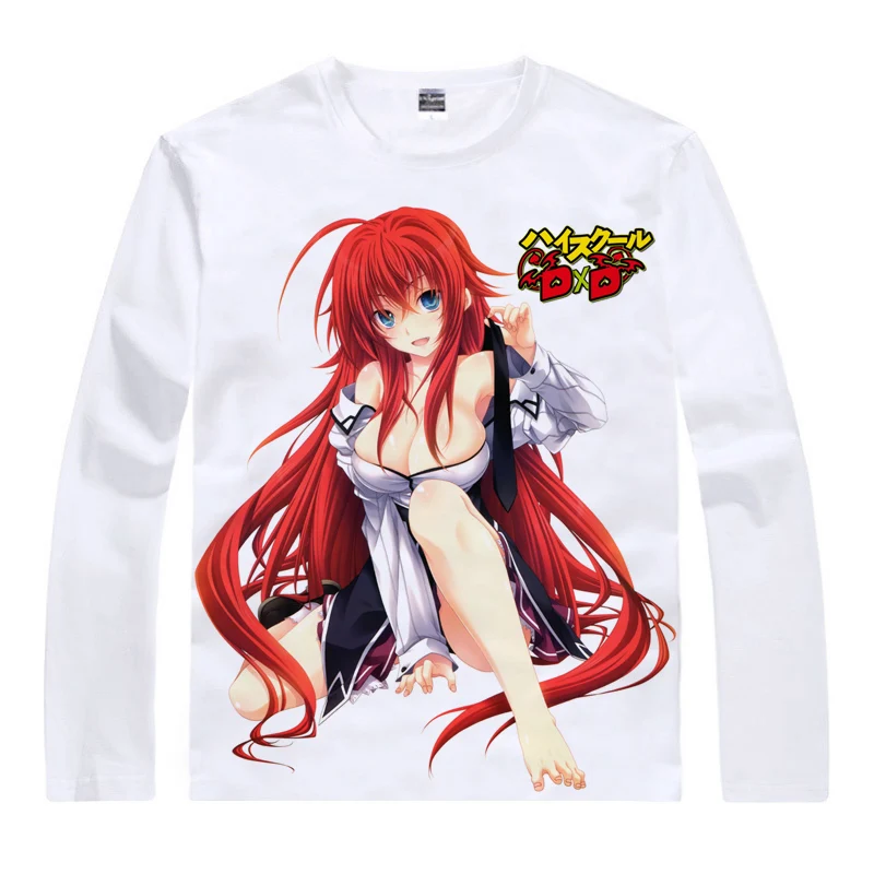 Style 14 Coolprint аниме рубашка школа DXD BorN футболки мульти-стиль длинный рукав Xenovia Quarta Akeno Himejima Косплей Motivs рубашки - Цвет: Style 14