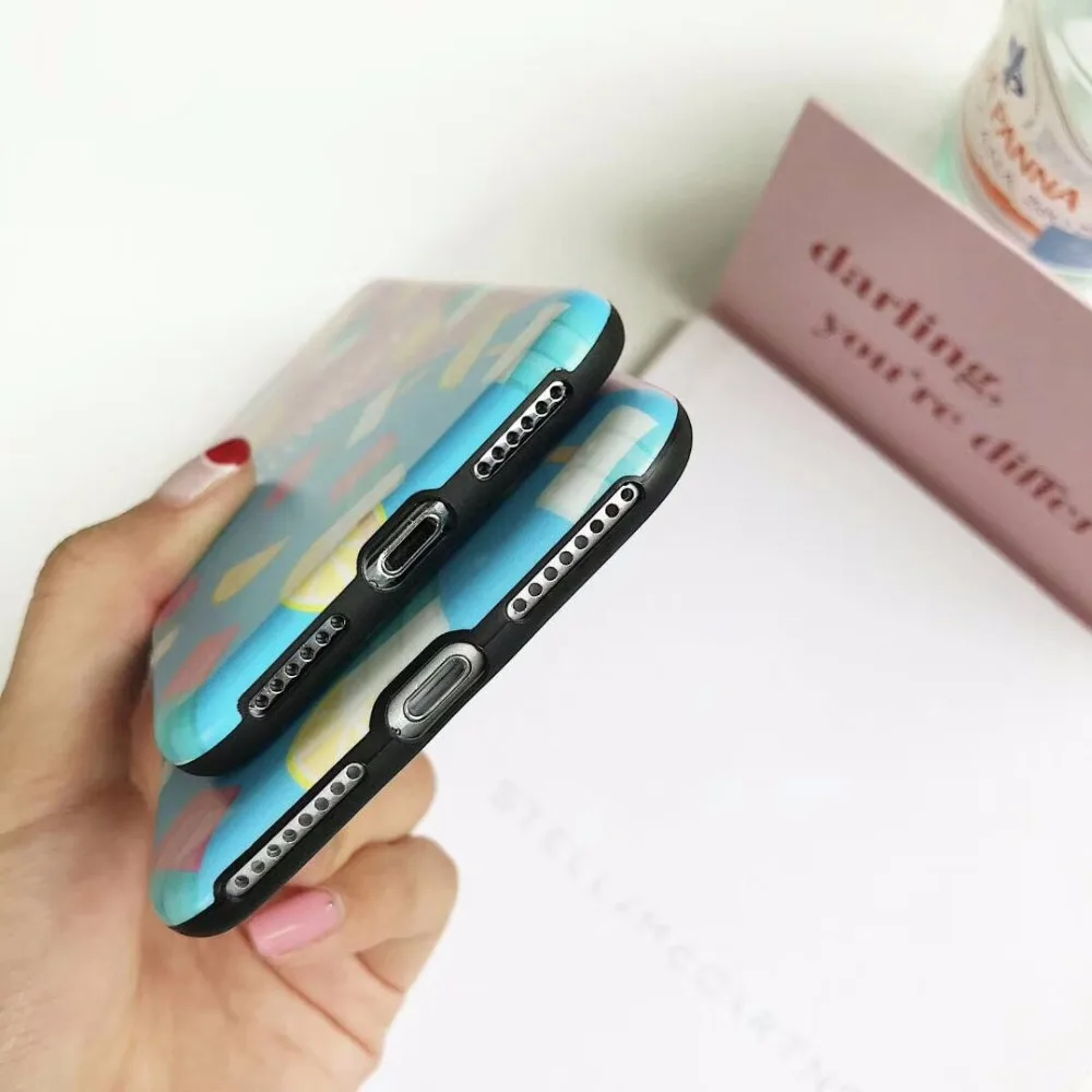 ZMASI летом мороженое чехол для телефона iPhone X Чехлы 7 6 S 8 плюс задняя крышка мягкий
