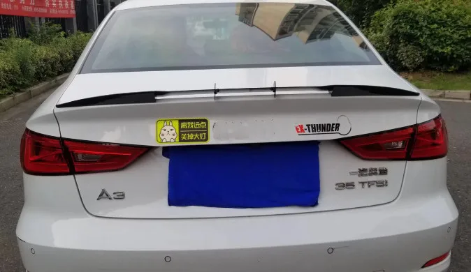 

For Audi A3 sedan Spoiler lip wing new style carbon fibre Tail Wing Spoiler 2014 2015 2016 2017 2018 2019