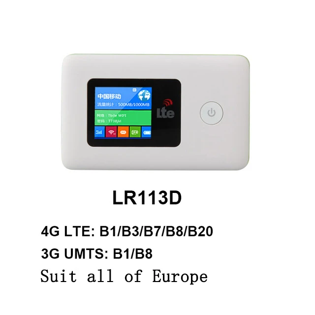 LR113D 4G wifi роутер автомобильный мобильный Точка доступа беспроводной широкополосный Карманный Mifi разблокировка LTE модем беспроводной wifi расширитель повторитель мини маршрутизатор - Цвет: LR113D