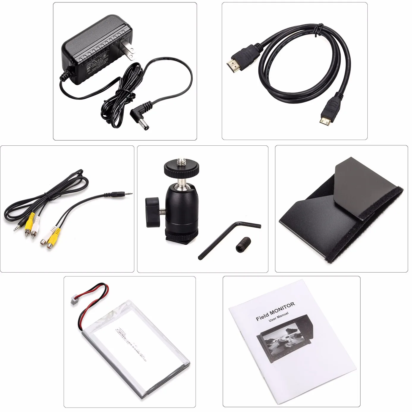 

Lilliput 7" 339 IPS 1280x800 Slim HDMI Input AV In&out Comes With 2600mah Battery