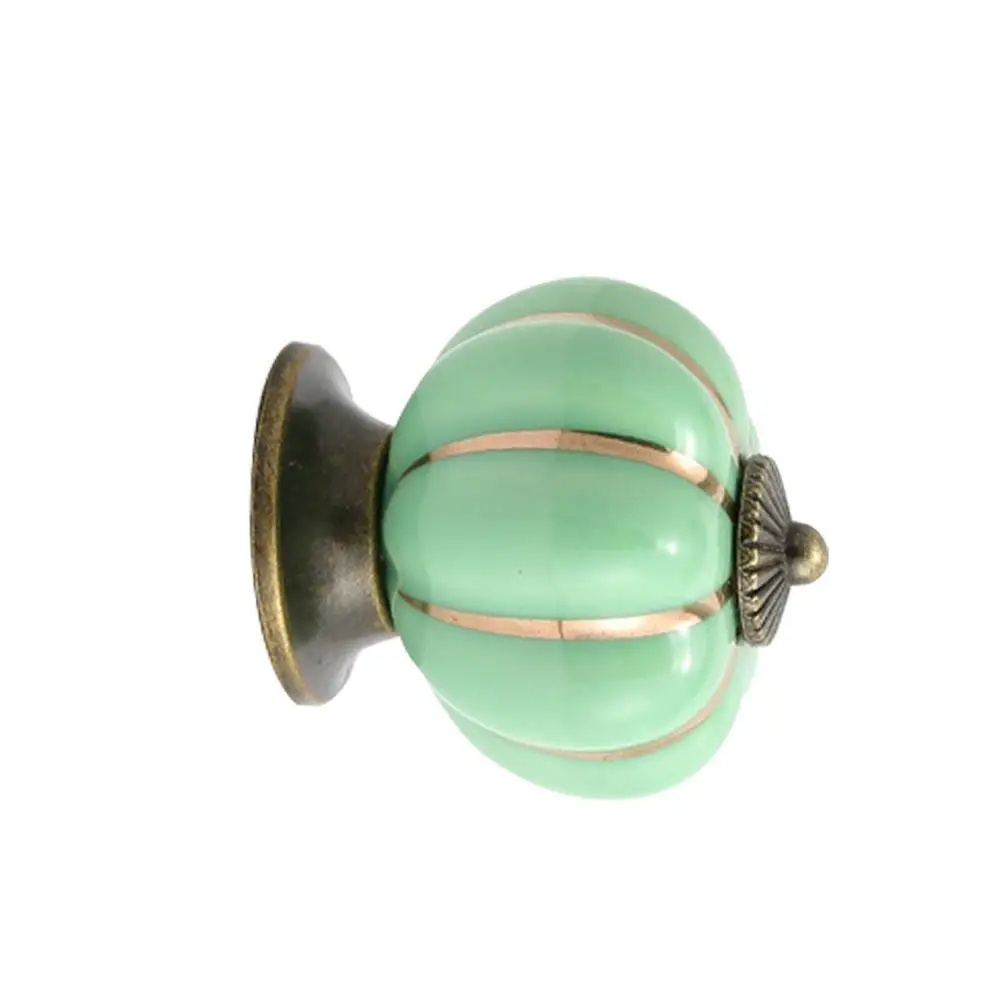 Vintage Pumpkin Door Knob Ceramic Knobs Cabinet Drawer Cupboard Kitchen Pull Handles Cute Design | Обустройство дома