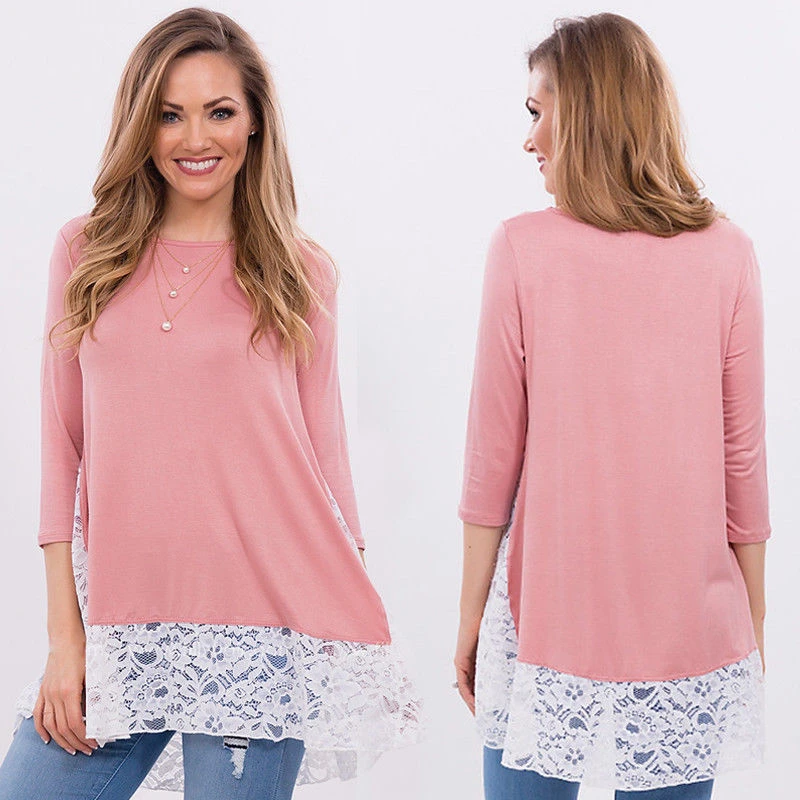 Женская Осенняя Повседневная блузка 2017 Новинка с длинным рукавом в стиле пэчворк