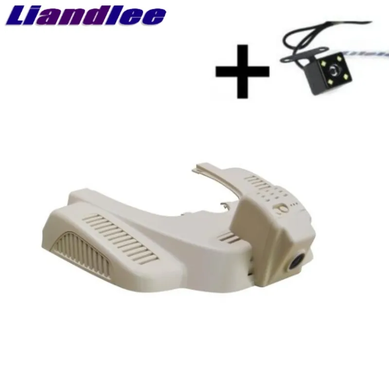 Beige Front And Back Liandlee для Mercedes Benz ML GLE W166 2011~ автомобильный дорожный рекорд WiFi DVR видеорегистратор для вождения - Название цвета: Beige Front And Back