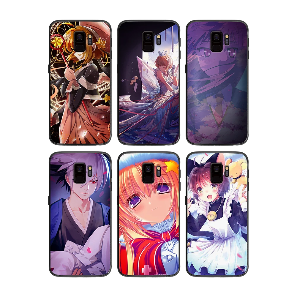 Japanese animation gorgeous changes sakura soft phone cover case for Samsung Galaxy S6 S7 S8 S9 S10e Plus Note 8 9 CASES | Мобильные