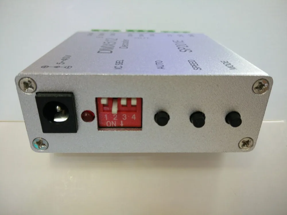 DMX 512 LED контроллер Sp201E 2048 пикселей DC5 ~ 24 В RGB без sd карты с 4 функциональными
