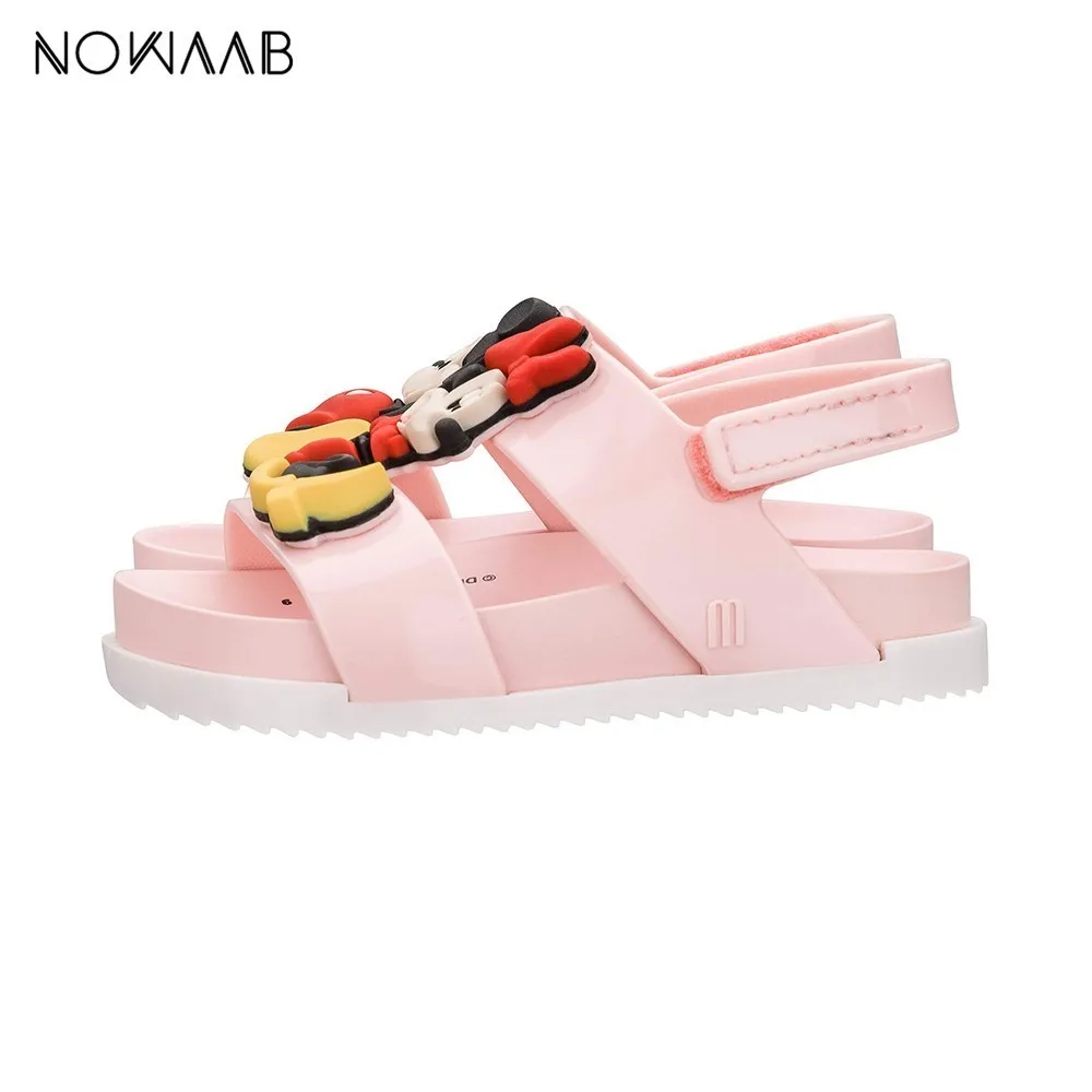 Mini Melissa/прозрачные сандалии для девочек; Cosmic Sandal Twins; коллекция года; оригинальные детские сандалии для мальчиков; детская пляжная обувь; нескользящая обувь для малышей