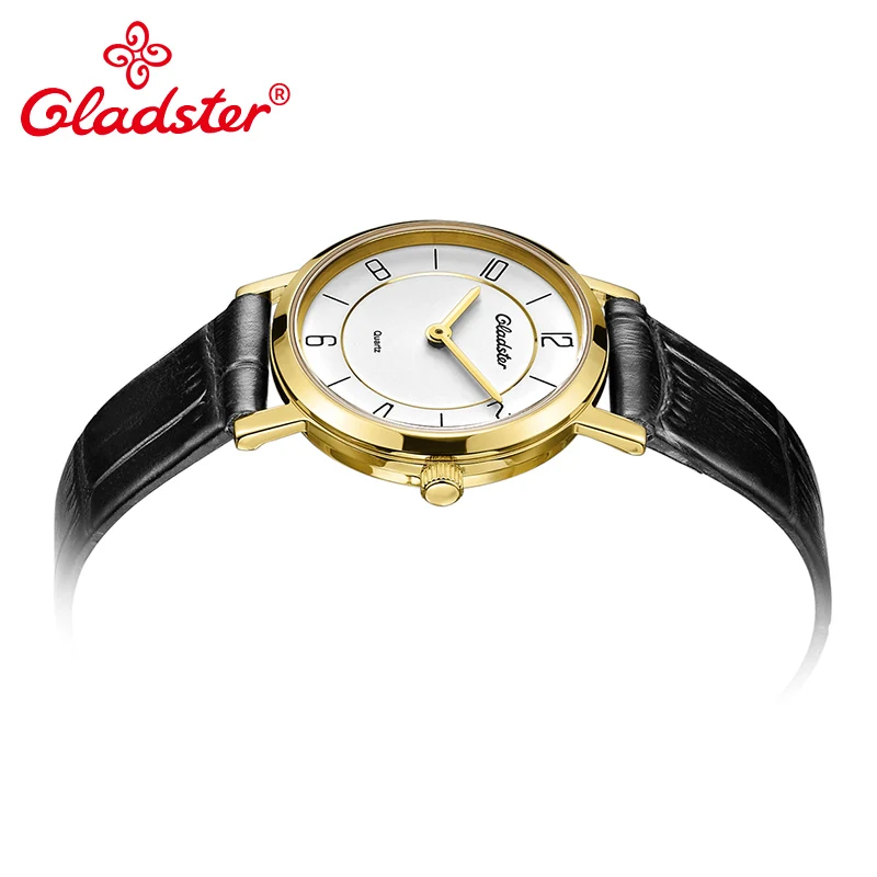 Женские наручные часы Gladster модные японские кварцевые MIYOTA из натуральной кожи