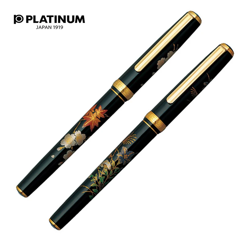 Перьевая ручка Platinum Japan Urushi maki e с наконечником 18K в японском стиле цвет