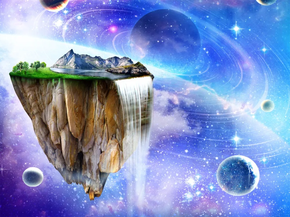 3D шторы современные космические пики занавески для гостиной спальни кухни