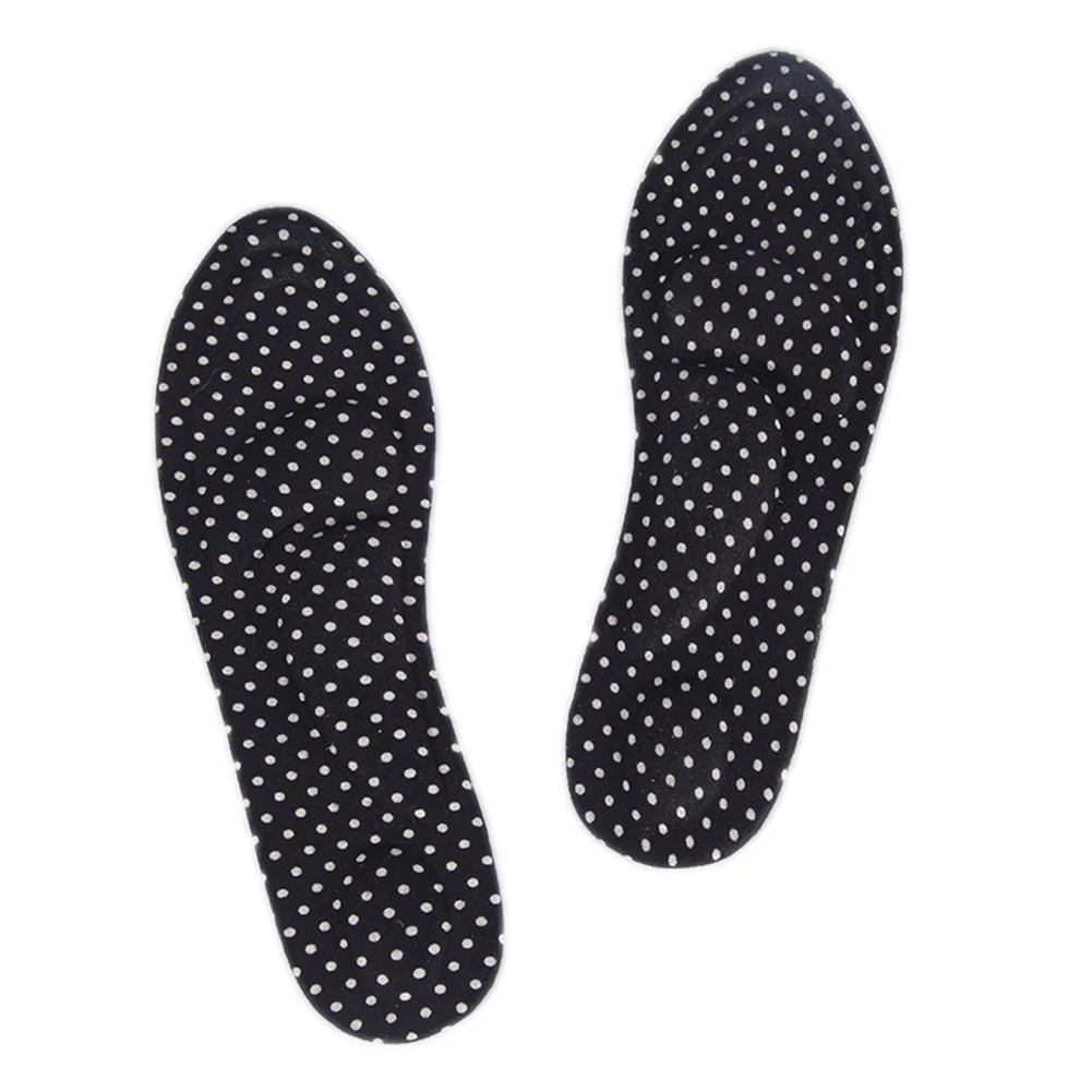 black dots 1 пара 4D Спортивная губка мягкая стелька на высоком каблуке башмачок облегчение боли Арка подушка для поддержки OH66 - Цвет: black dots