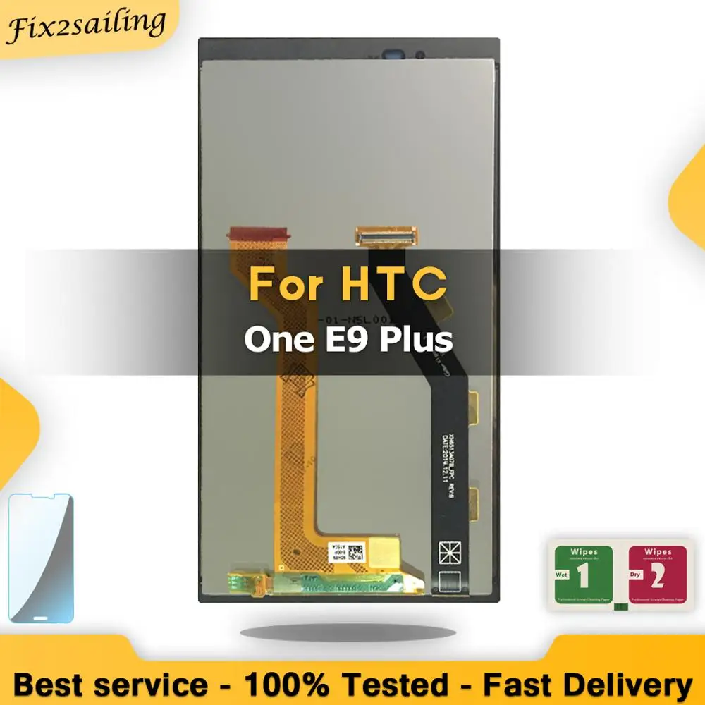 Сенсорный ЖК экран для HTC One E9 Plus 5 дюйма 100% протестирован|Экраны мобильных