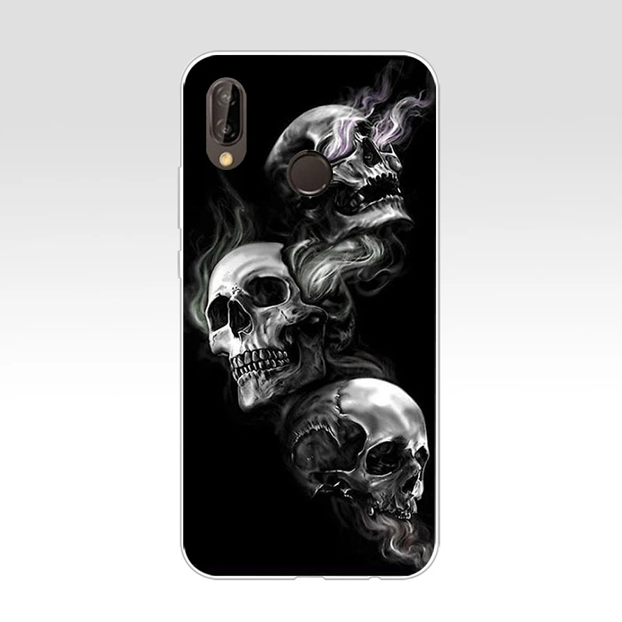 Чехол для Huawei P20 Lite 5 84 дюйма мягкая резина ТПУ силикон задняя крышка телефона