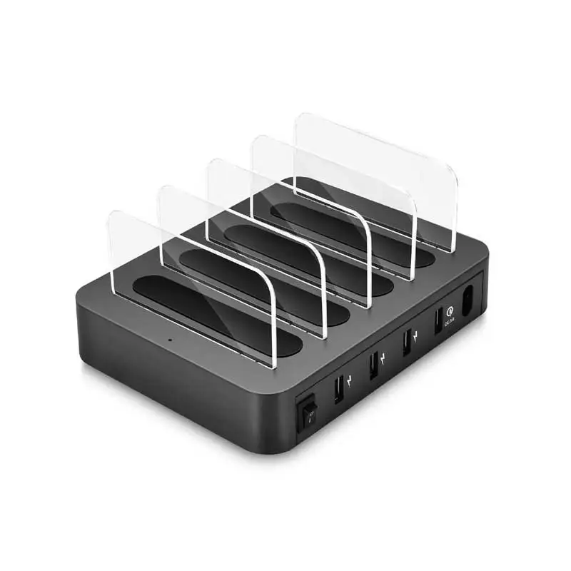 Зарядная станция с несколькими Usb-портами для Samsung Huawei QC3.0 Держатель зарядного