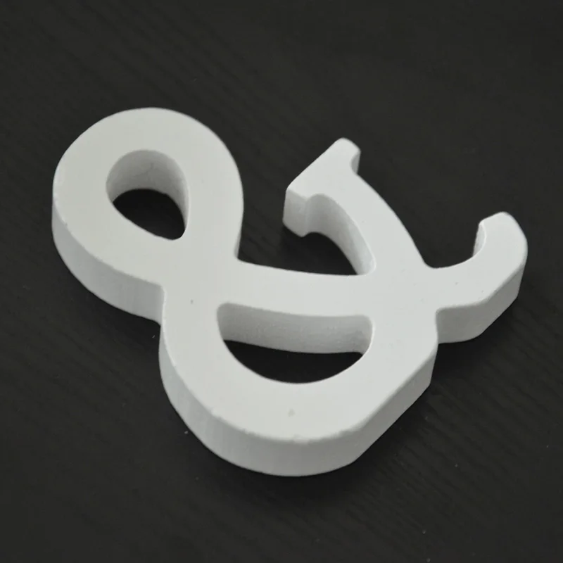 D формы букв декоративные аксессуары вуд крафт бесплатная стоя свадьба часть