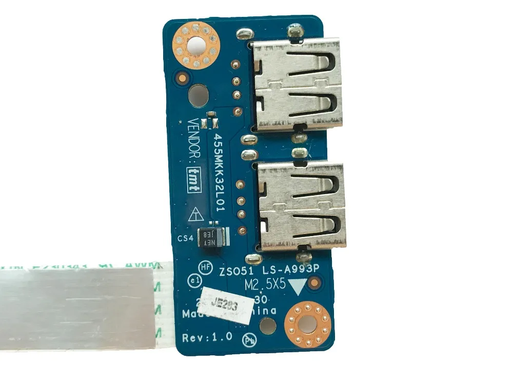 Плата USB порта с кабелем для материнской платы HP 15 R S G 250 G3 PN ZSO51 LS A993P NBX0001JX00 100%