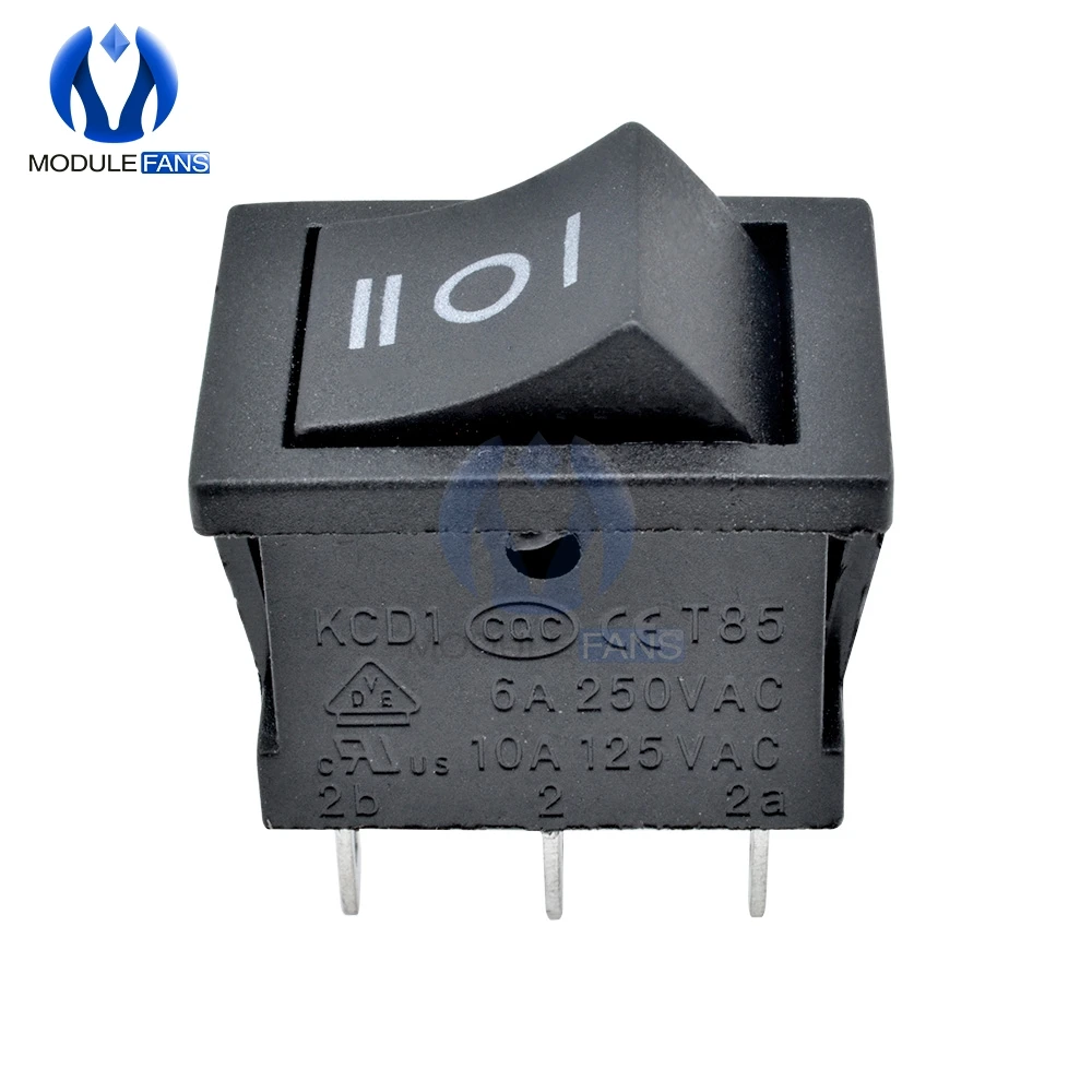 5 шт. 6Pin 6 P Pin DPDT ВКЛ ВЫКЛ 3 положения защелкивающийся кулисный переключатель AC 6A/250В
