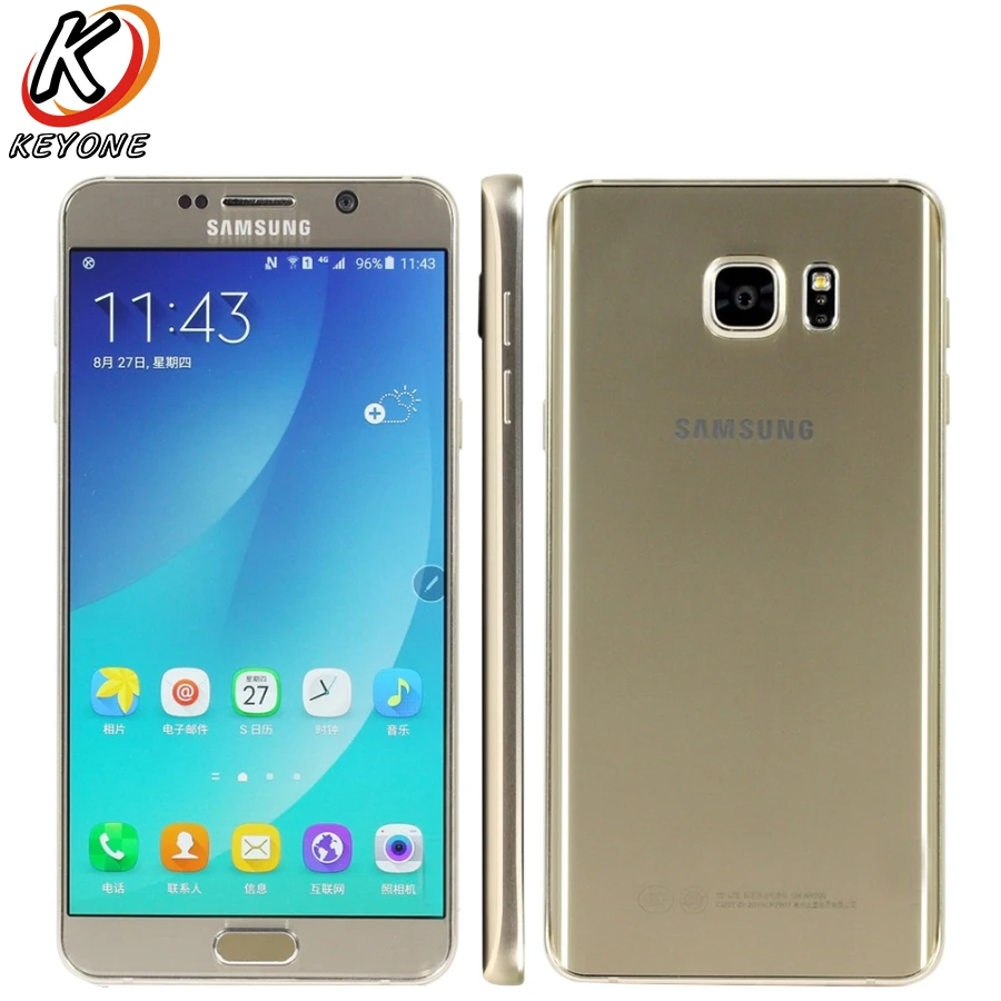 Оригинальный Новый Samsung Galaxy note5 Note 5 N9200 4G LTE мобильный телефон 7 &quot4G B Оперативная