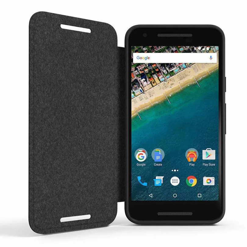 For GOOGLE NEXUS 5X Case Official Best Quality Smart Silicon TPU Leather flip Cover for LG +Screen Film L5X4 | Мобильные телефоны и