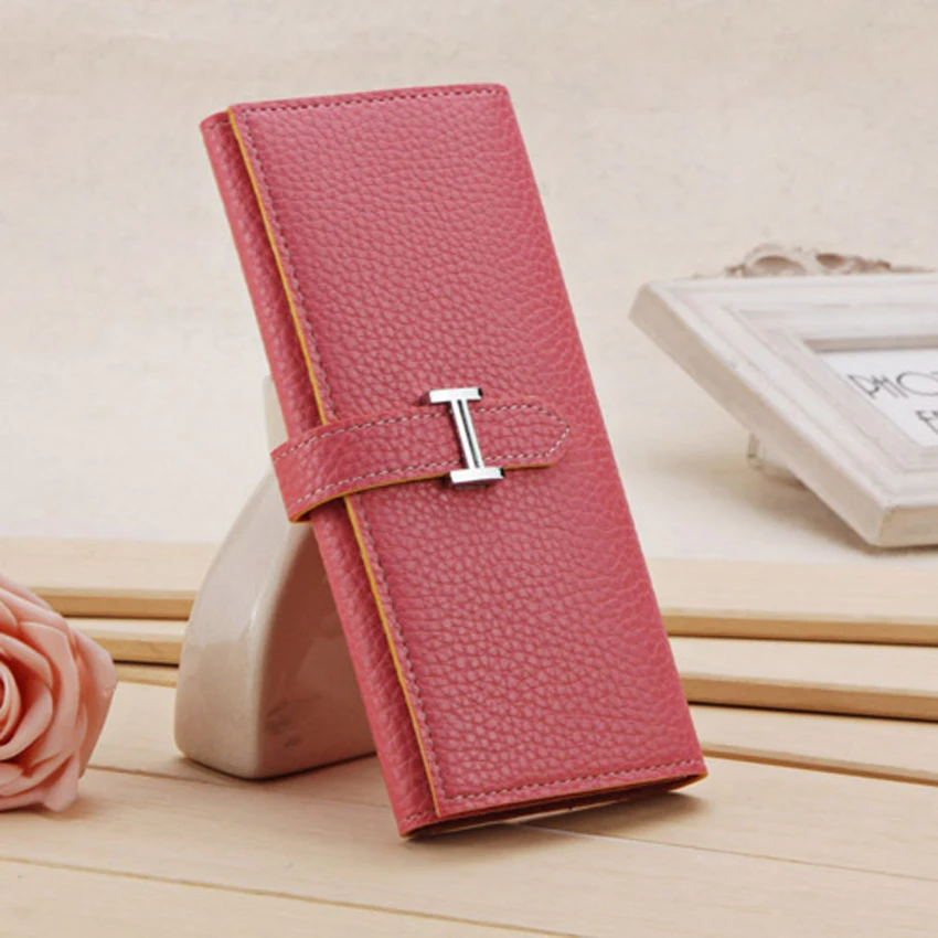 

Wholesale Wallet Women PU Leather Purses Women Long Design Clutch 100PCS/lot