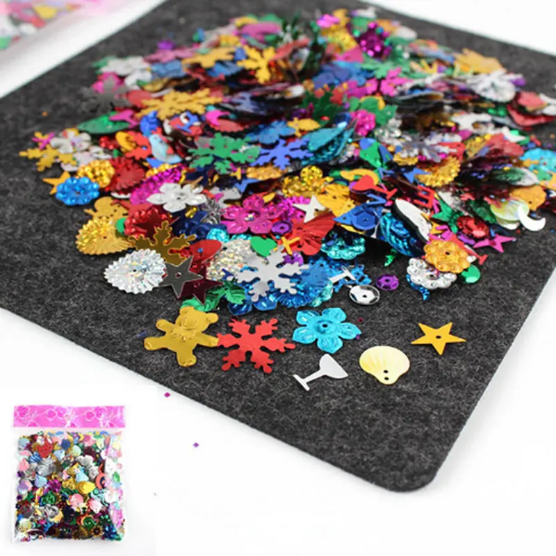 Модные новые разноцветные плоские круглые жемчужные блестки DIY аксессуары