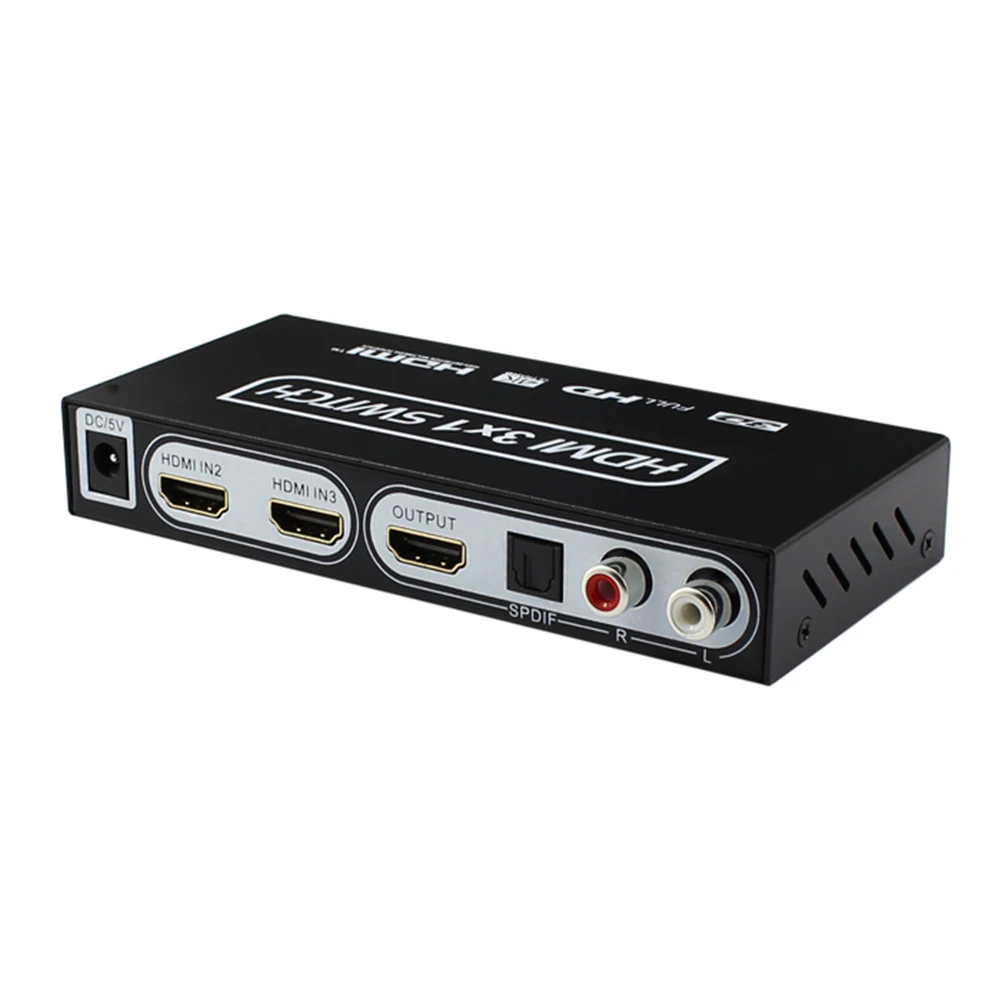 HDMI коммутатор с аудио разъединением 3X1 три в одном выреза один сплиттер HD 4K Аудио