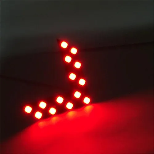 CARPRIE индикатор 14 SMD Светодиодная Стрелка Панель для заднего автомобиля* индикатор для зеркала указатель поворота L7110 Прямая поставка A30 - Цвет: Красный