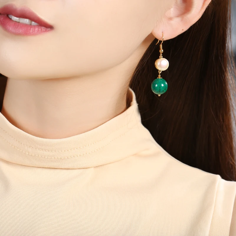 Оригинал 925 серебряный крючок Висячие Серьги невесты ювелирные изделия подарок