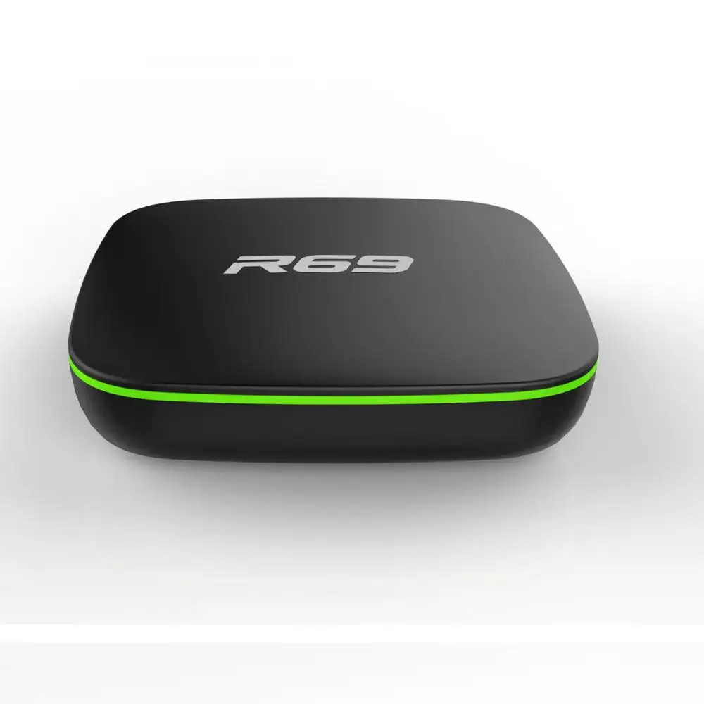 R69 Allwinner H3 четырехъядерный Android 7 1 Смарт ТВ-бокс с 2 4G wifi 1080P HD телеприставка