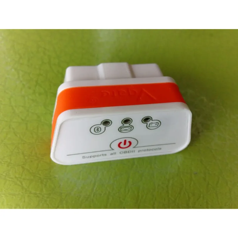 ELM327 OBD2 Bluetooth Vgate iCar2 Bluetooth уровень OBD2 разъем OBD 2 диагностический инструмент Поддержка Android - Цвет: white orange
