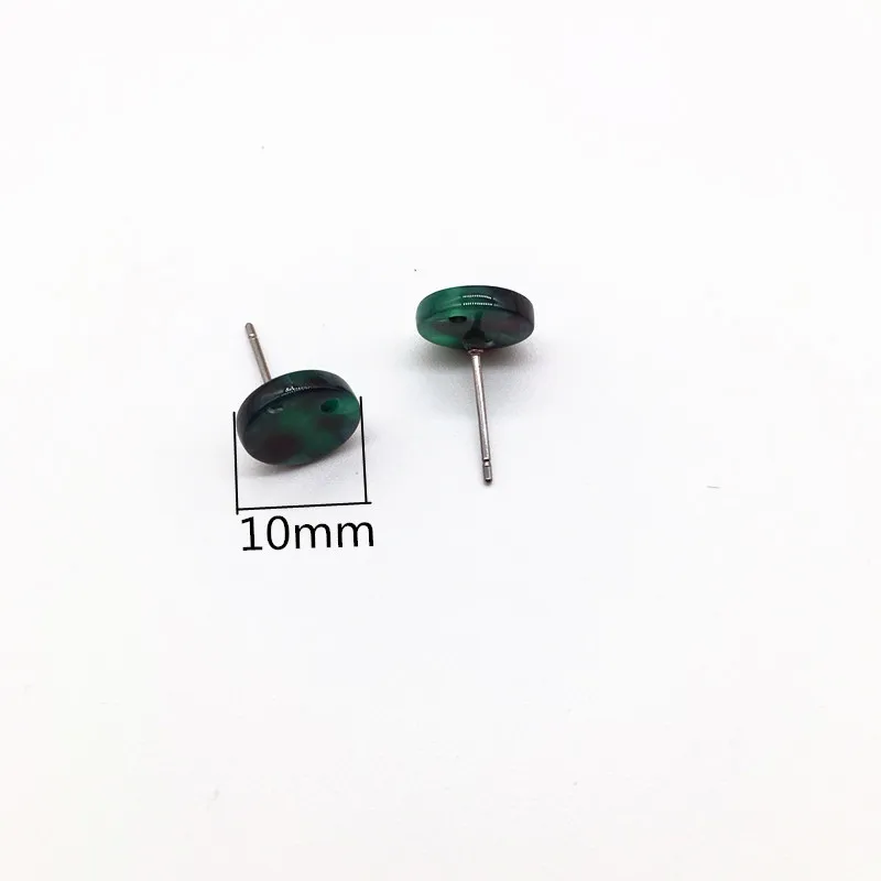 Stud earring Новое поступление! 100 шт./лот уксусная кислота кокосовое дерево форма серьги аксессуары/детали для серег для ювелирных изделий - Цвет: Stud earring