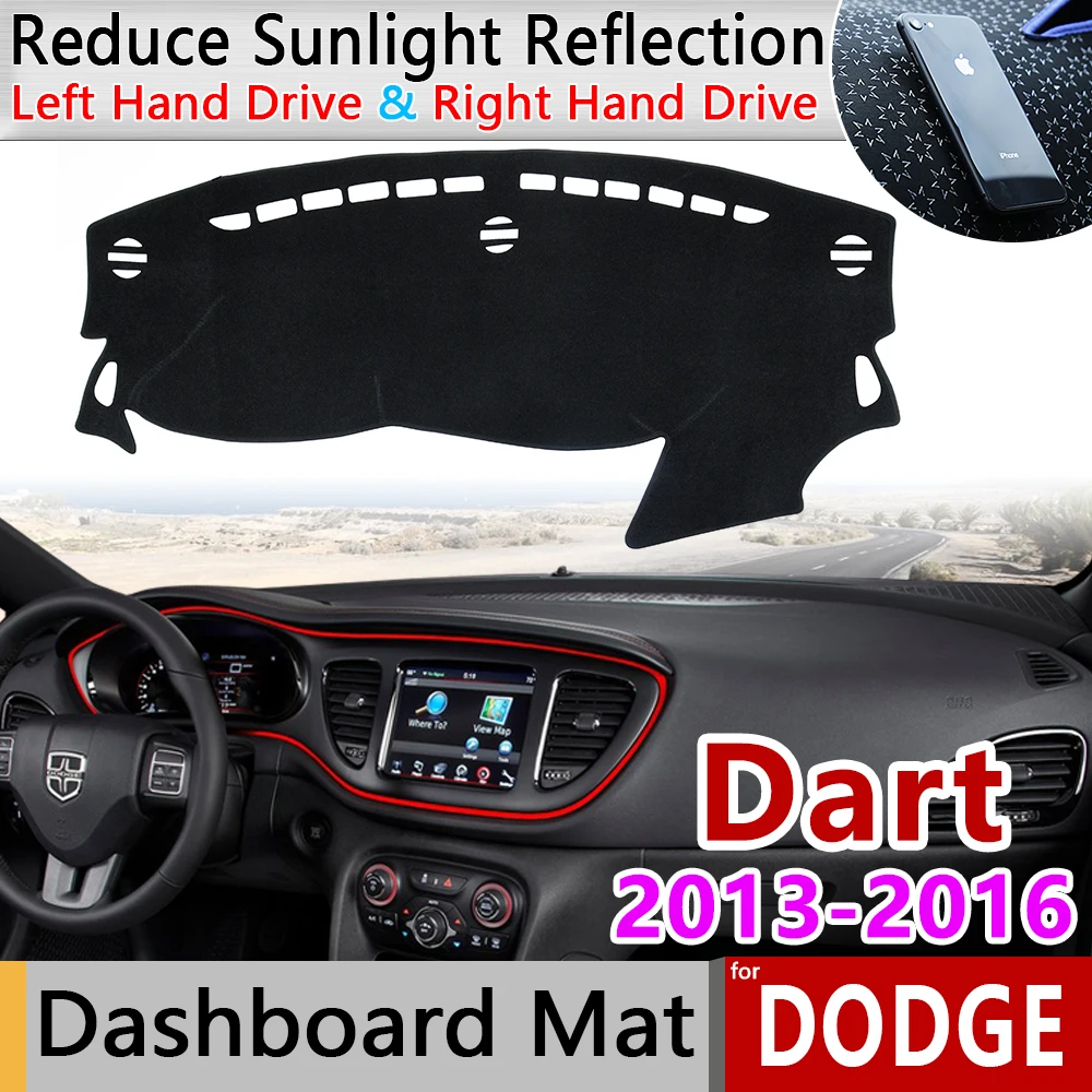 Для Dodge Dart Фиат виаджио 2013 2014 2015 2016 PF Противоскользящий коврик для приборной