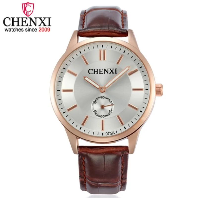 

CHENXI Watch Man Fashion Luxury Watches Leather Strap Bracelet Gold Clocks Lovers Gifts Couple Wristwatch High Quality NATATE