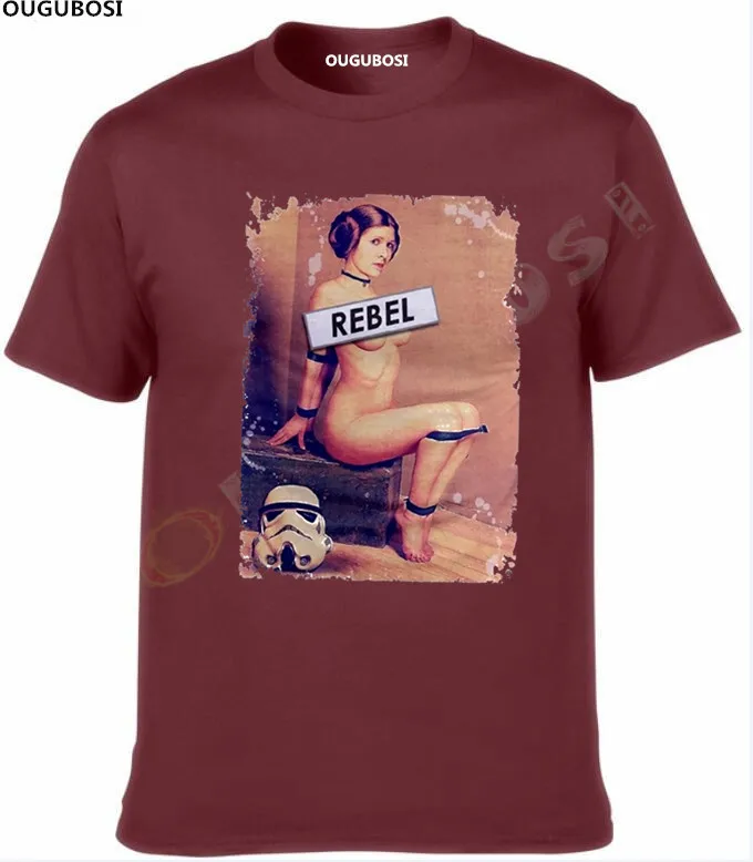 New Arrival Princess REBEL T shirt Star Funny cotton Men's t-shirt Custom fitness Hipster tee | Мужская одежда