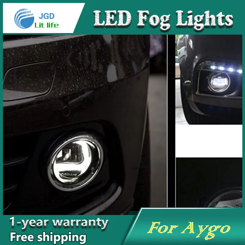 Супер белый светодиодный дневные ходовые огни для Toyota Aygo Drl свет бар Парковка