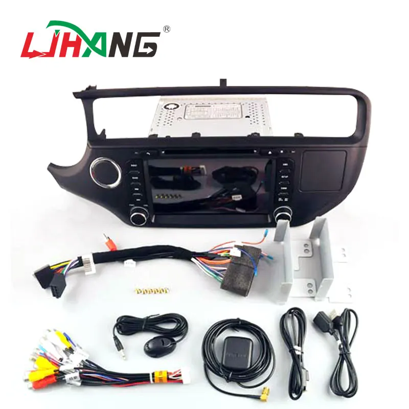 Автомобильный DVD плеер LJHANG 2 Din Android 10 для Kia Rio K3 2012 2016 Wi Fi мультимедийный