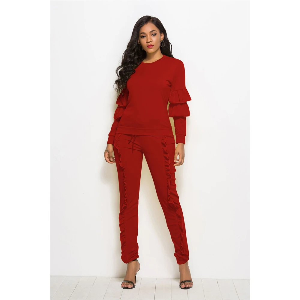 Весна Осень 2020 сексуальный комплект из двух предметов 2 спортивный костюм