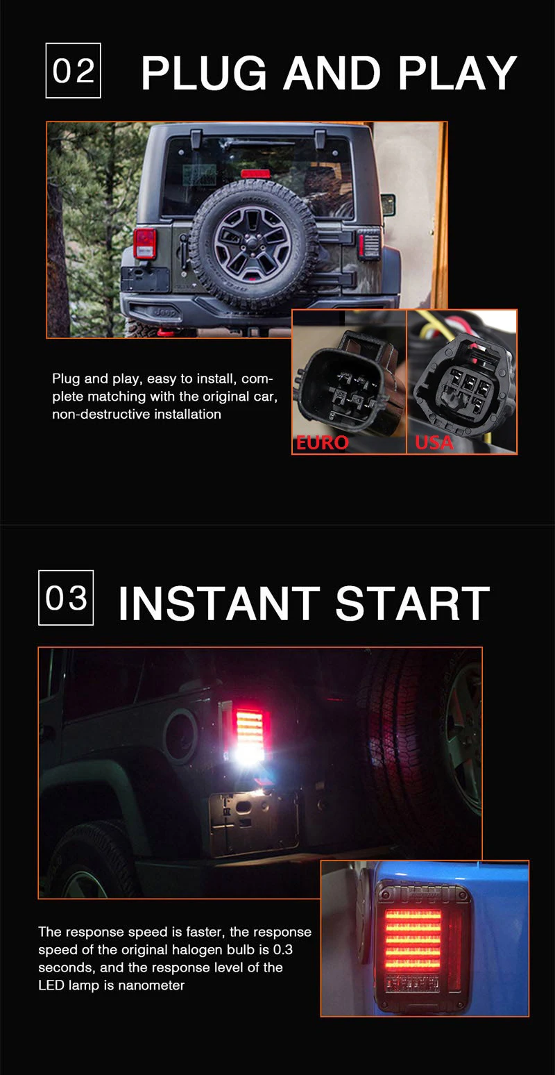 CO LIGHT 1 пара 24 Вт Стоп сигнал Drl парковочные огни автомобилей задние фонари для авто Jeep Wrangler автомобильные аксессуары США Европейская версия