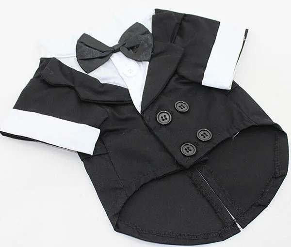 2015 new pet dog cat fashion cool bowknot suits doggy festival costume puppy jackets dogs cats sweaters pets products 1pcs XS-XL |
