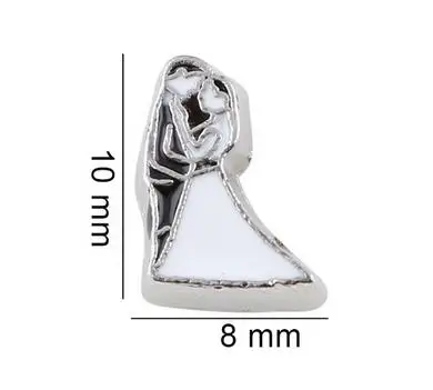 

20PCS/lot Wedding of the bridegroom and the bride Floating Locket Charms Fit For Magnetic Locket