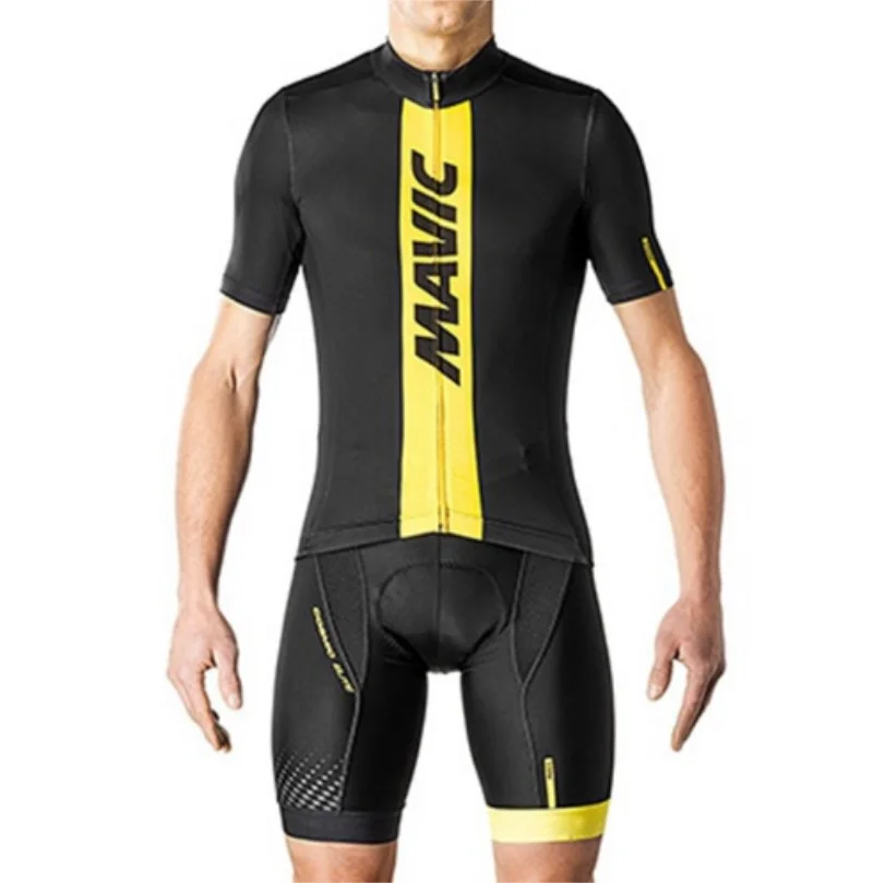 Mavic 2019 Pro team велосипедная майка с коротким рукавом комплект велосипедной одежды