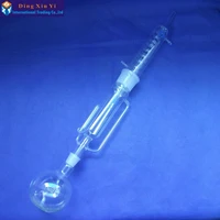 500ml glass soxhlet extractorextraction apparatus soxhlet with coiled condensercondenser and extractor bodylab glassware