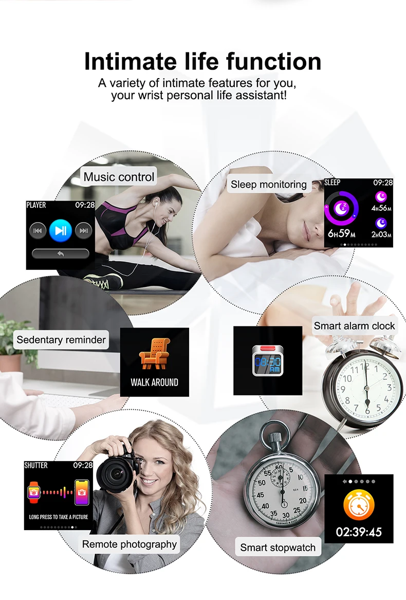 MKS Smartwatch IP67 водонепроницаемые носимые устройства Bluetooth Шагомер монитор сердечного ритма цветной дисплей умные часы для Android/IOS