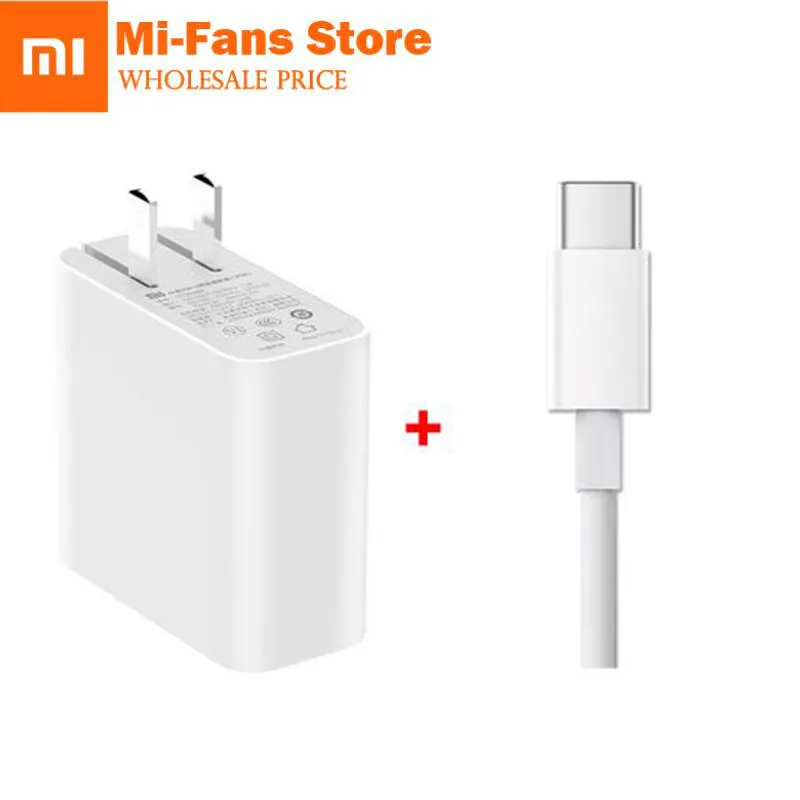 Xiaomi Mi USB-C зарядное устройство 45 Вт Выходная скорость розетка адаптер питания type-C порт USB PD 2,0 Быстрая зарядка QC 3,0+ Тип C