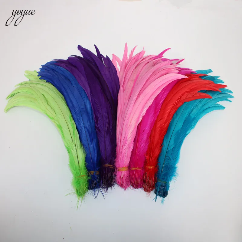 Оптом 50 шт. 30-35 см натуральные петушиные хвост перья красочные дешевые для