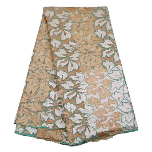 Бесплатная Доставка! оптовая цена Африканский шнурок ткани для шитья