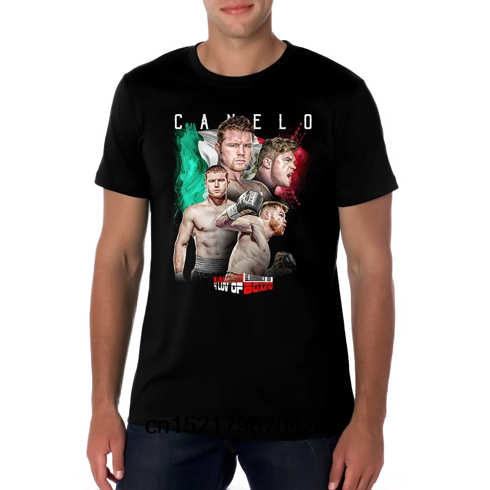 Мужская футболка Классическая Canelo Alvarez боксерская одежда забавная новинка wo для
